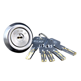 意利原子外装门锁芯叶片锁芯老式防盗门锁芯超B级大门防锡纸全铜