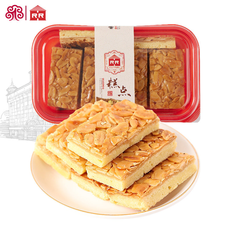 红房子扁桃仁排340g上海特产糕点饼干休闲蛋糕零食西式早餐下午茶