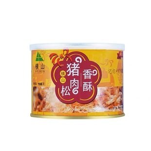 横山香酥猪肉松108g罐装原味常州回忆烘焙寿司拌饭零食
