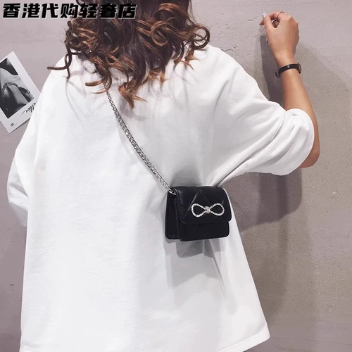 Маленькая цепь, сумка на одно плечо, на цепочке