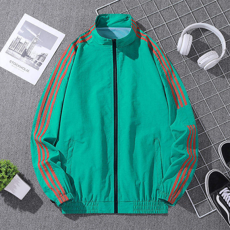 秋季休闲夹克男运动服男生潮流春秋外套男装韩版上衣可供二次开发