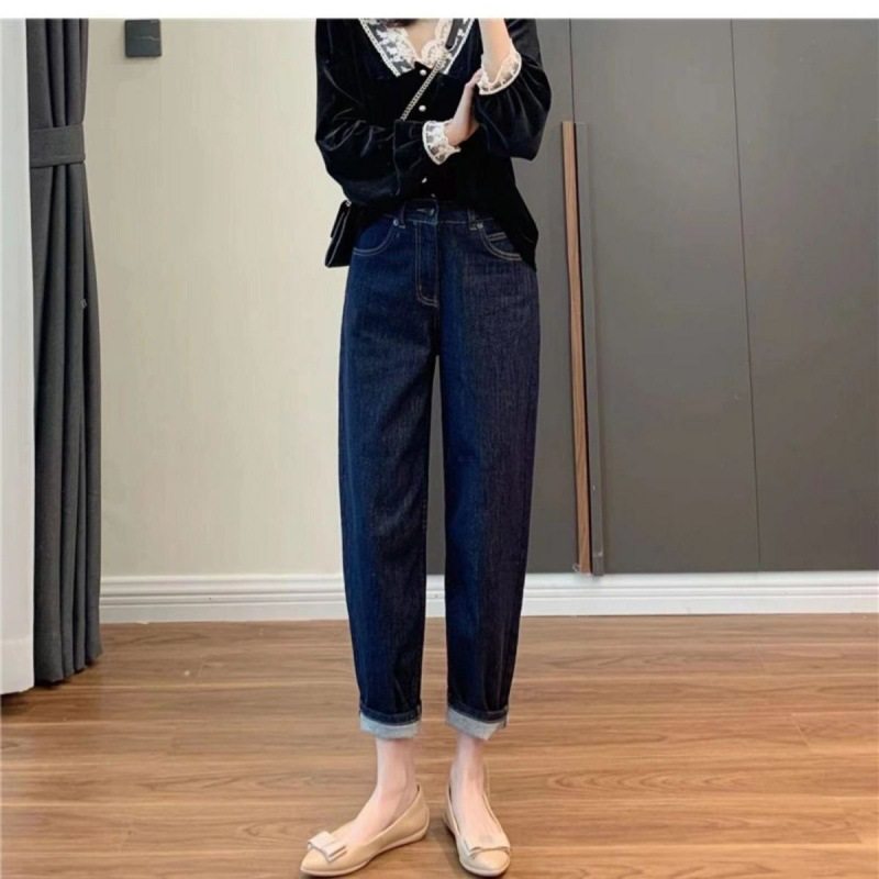 哈伦裤女年新款春夏百搭白色九分裤显瘦直筒老爹哈伦牛仔裤子,女装/女士精品,牛仔裤,淘宝优惠券,粉丝福利购,淘宝优惠卷