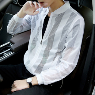 男士防晒服夏天皮肤衣透气新款韩版外套男款夏季青少年男士防晒衣