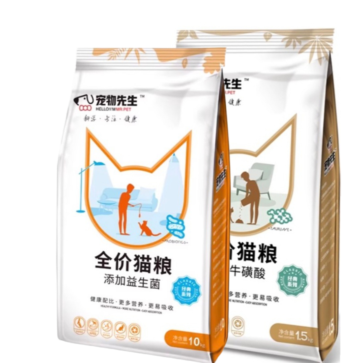 宠物先生猫粮益生菌牛磺酸营养粮