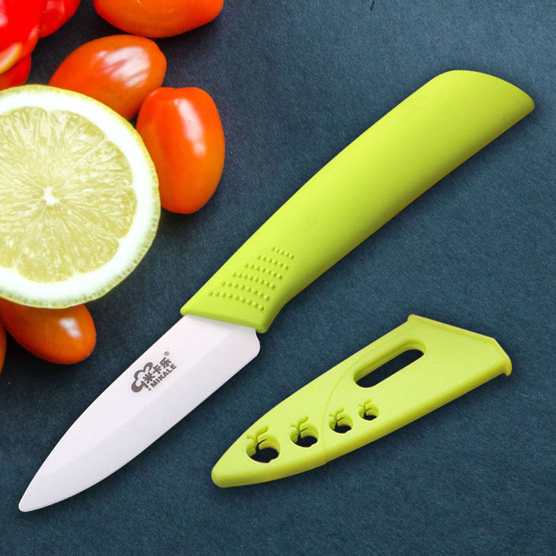 米卡乐陶瓷刀具 水果刀 氧化锆陶瓷 3英寸 切水果刀 削果皮刀小刀