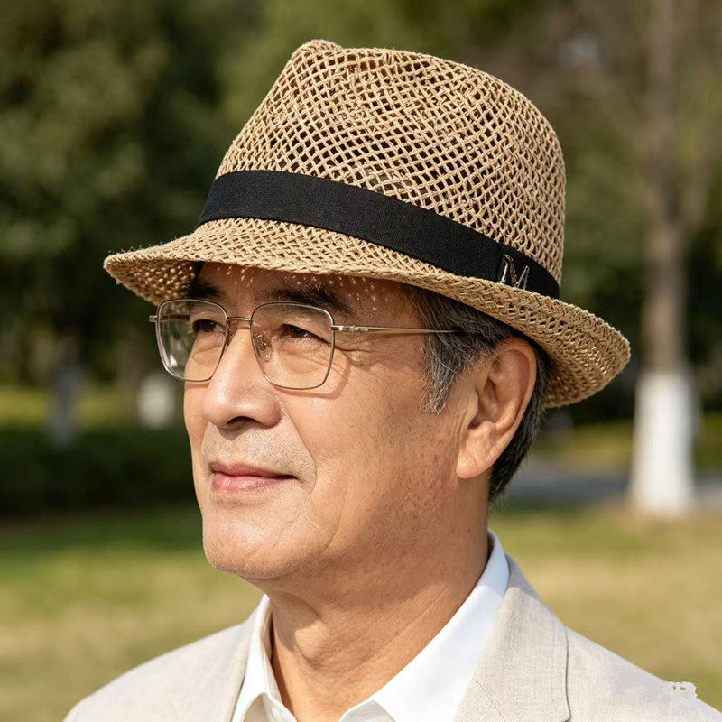 欧美风格纹礼帽男户外遮阳帽春夏季新款格子爵士帽女英伦复古&nbsp;