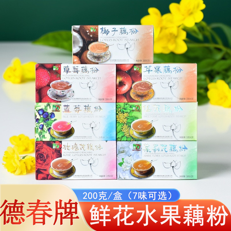 德春牌鲜花水果藕粉200g