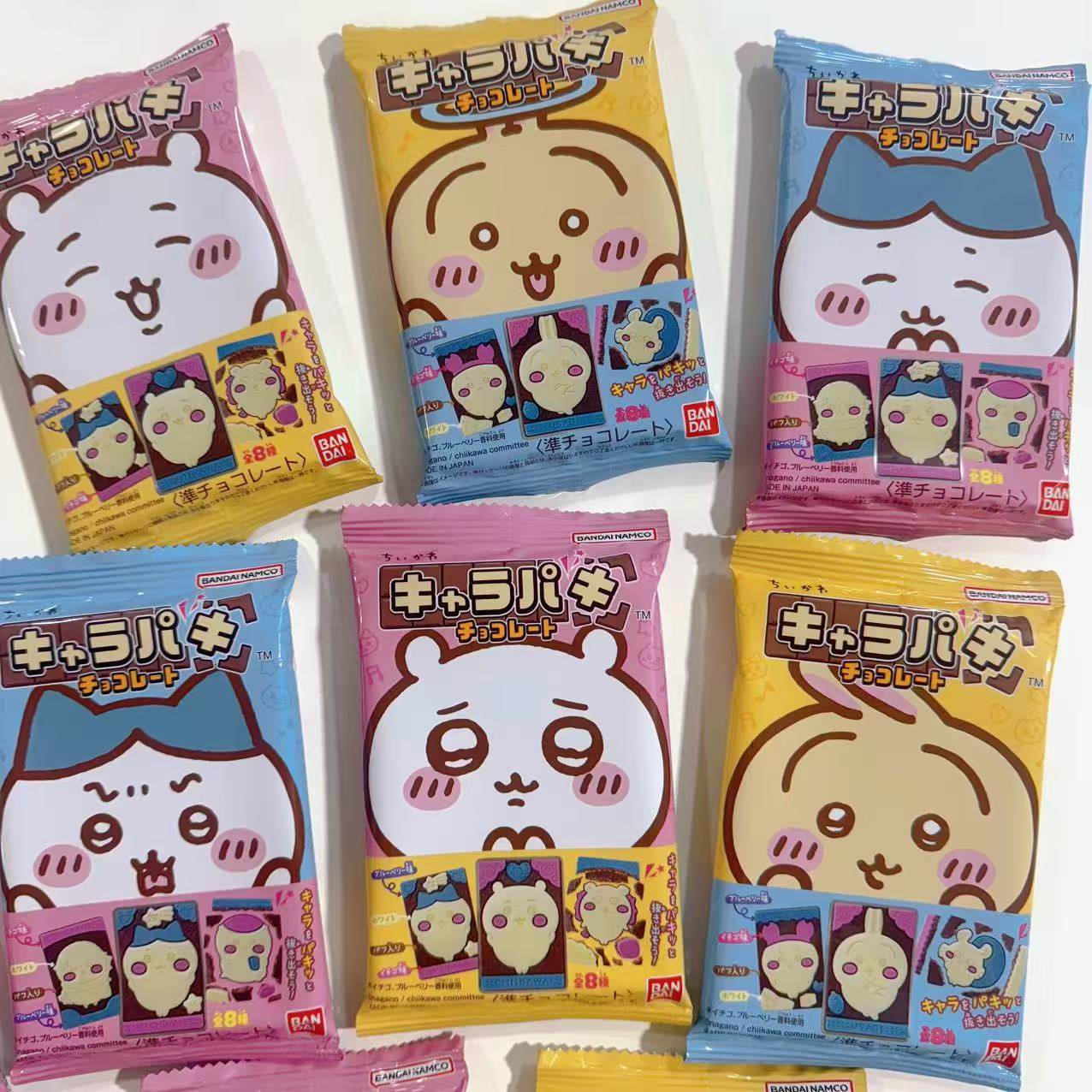 日本代购万代吉伊卡哇 chiikawa拼图巧克力可拆解食玩盲袋零食