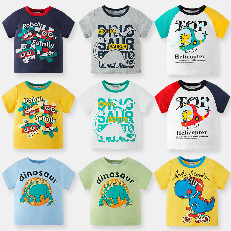 betop圆领韩版短袖卡通夏季新品