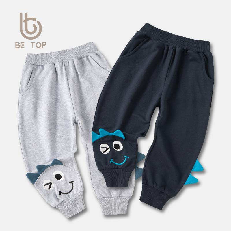 betop儿童长裤卡通印花春季新品