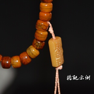 天然牦牛骨招财猫牌吊坠配件手工diy自制手串项链手持可爱配件