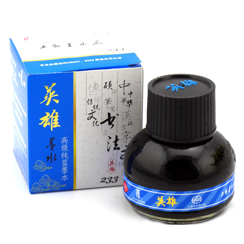 HERO 히어로 234 카본 잉크 60ML 블랙|블루 블루 블랙|레드 히어로 잉크 학생 사무실