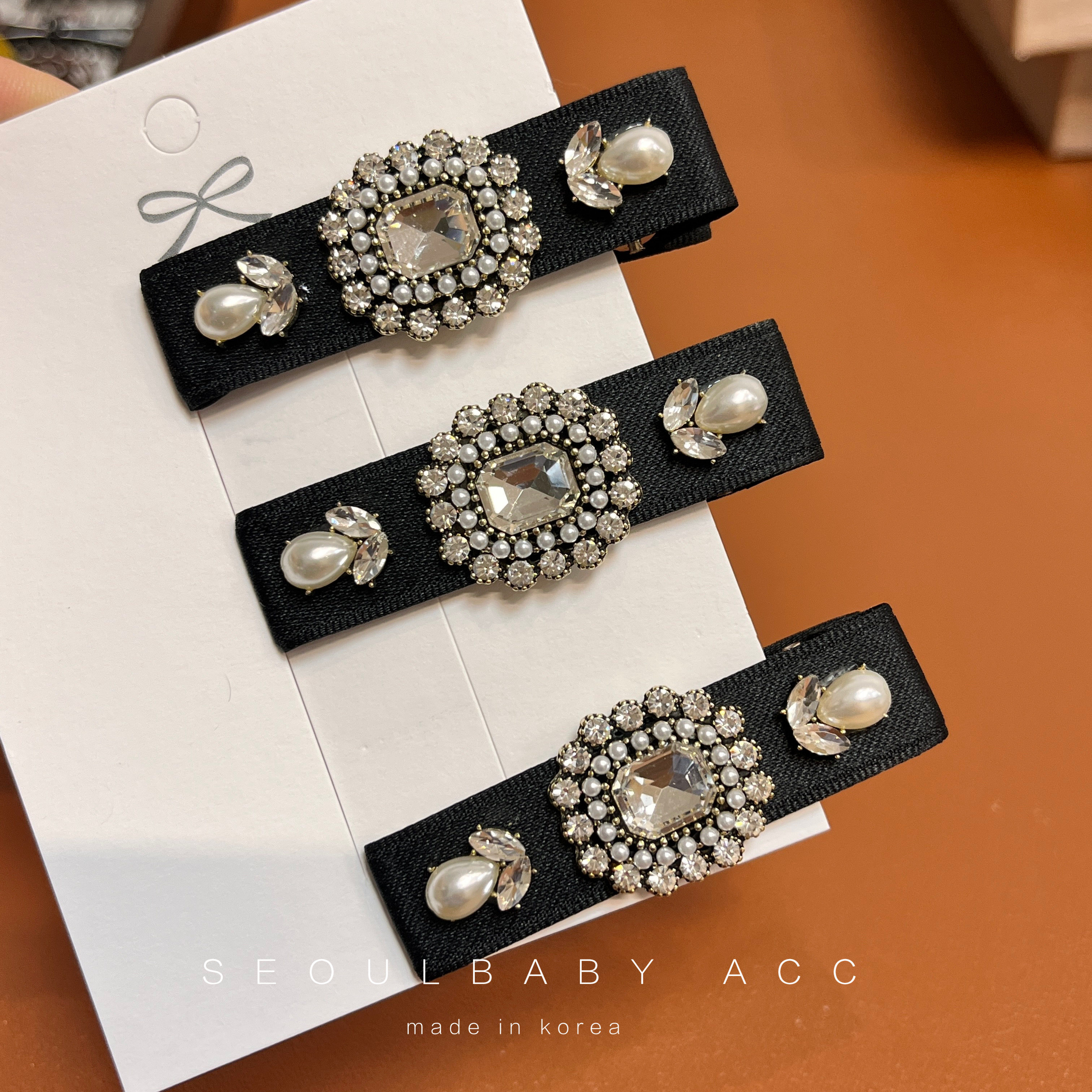 商场柜台同款 韩国进口发饰发夹女新款鸭嘴夹刘海夹侧边夹