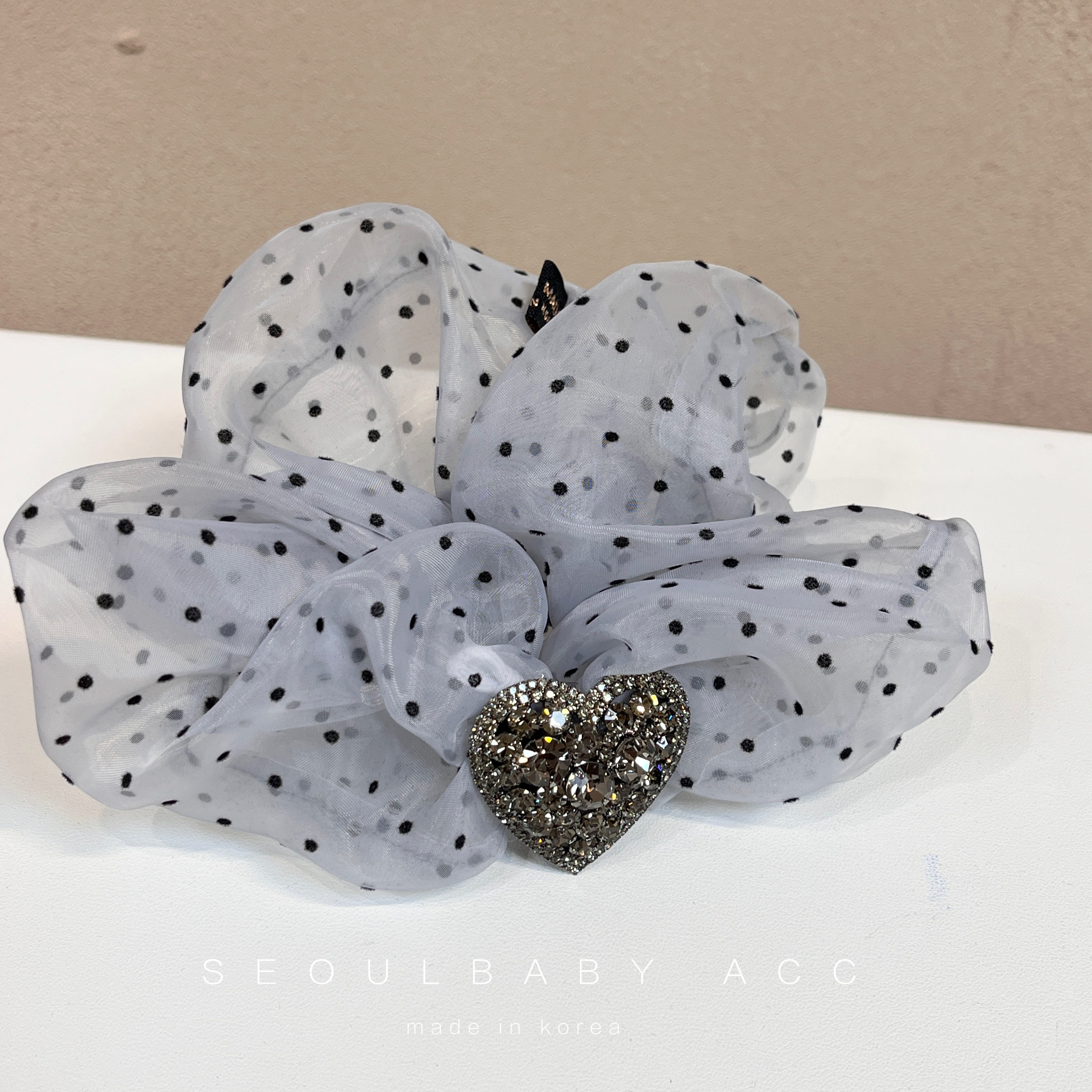 商场柜台同款 韩国进口发饰头饰头花欧根纱花朵发圈女新款头绳