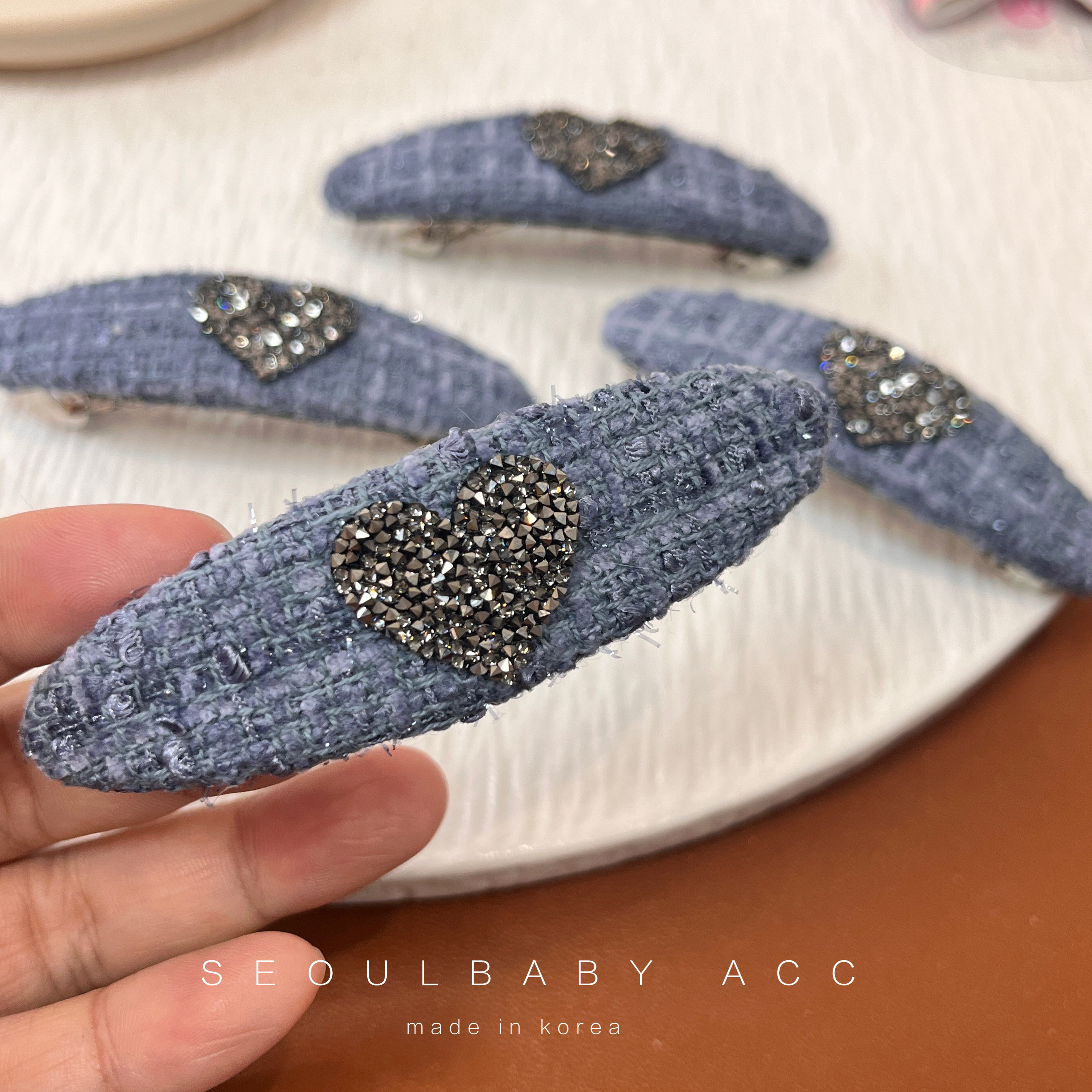 商场柜台同款 韩国进口小弹簧夹女小香风头饰