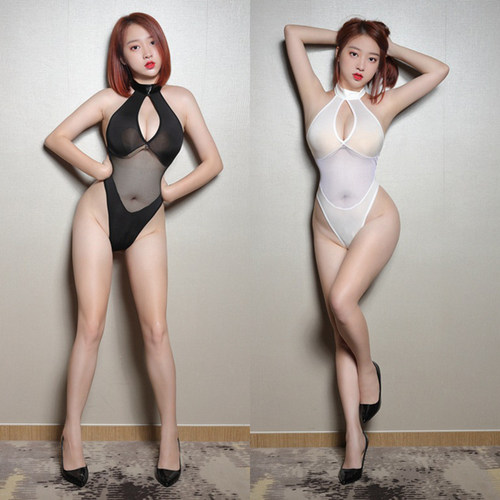 内衣连体比基尼泳衣透明