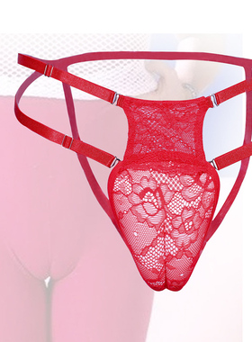 大码隐藏jj内裤性感男扮女装伪娘内裤女生丰满下体变装鲍鱼丁字裤