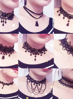 蕾丝装饰品日韩风锁骨链