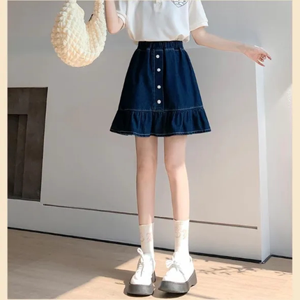 女童夏装牛仔半身裙夏季2026新款中大儿童洋气时髦短裙女孩可爱裙