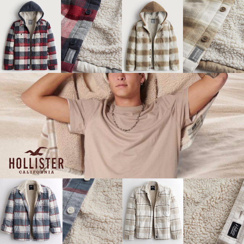 羊羔绒保暖开衫Hollister秋冬