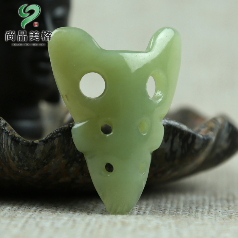 尚品美格和田玉挂件老玉吊坠