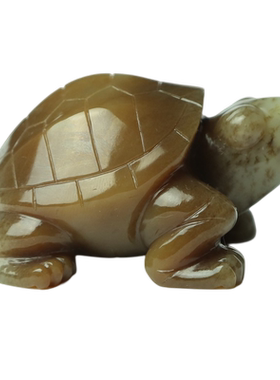 东北籽料河磨玉手工精雕富贵