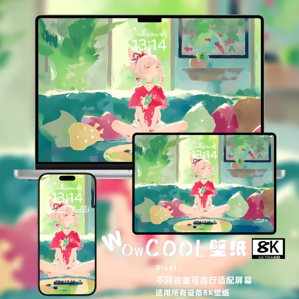 宵宫原神二次元动漫游戏8K超高清手机电脑ipad平板壁纸插画