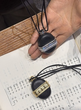 小众设计感复古木质酒壶项链女2025新款爆款高级感锁骨链颈链配饰