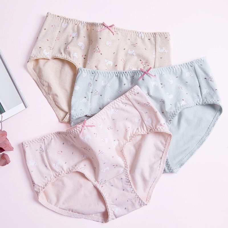 顶呱呱顶瓜瓜中高腰收腹彩棉内裤大码女士纯棉印花三角底内裤短裤,女士内衣/男士内衣/家居服,女三角裤,淘宝优惠券,粉丝福利购,淘宝优惠卷