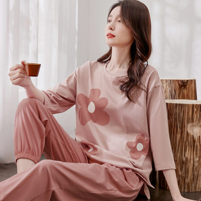 顶瓜瓜女士全棉可外穿睡衣家居服