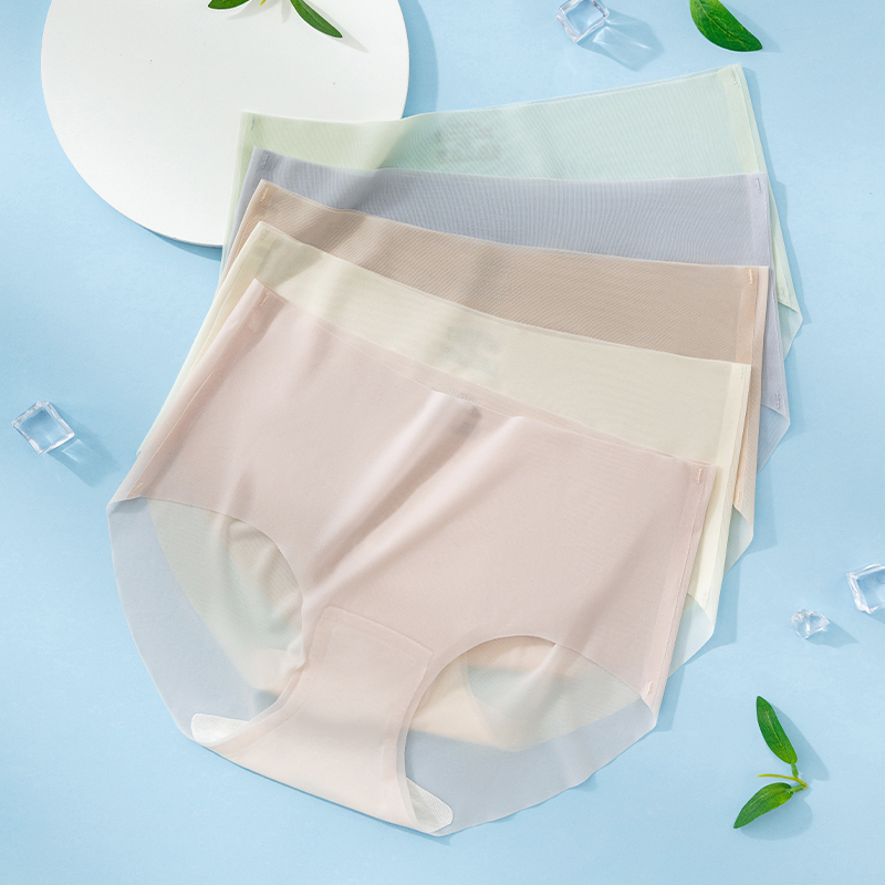 顶瓜瓜桑蚕丝底档女士内裤超薄款