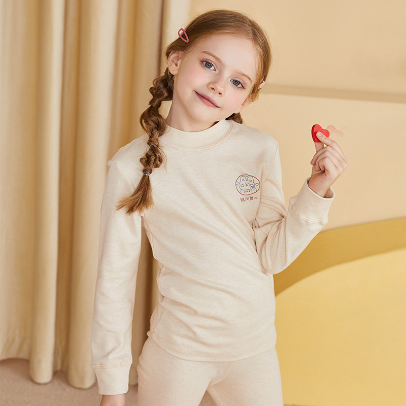 顶瓜瓜顶呱呱彩棉氧气棉儿童内衣男女孩全棉半高领秋衣秋裤保暖套,童装/婴儿装/亲子装,内衣套装,淘宝优惠券,粉丝福利购,淘宝优惠卷