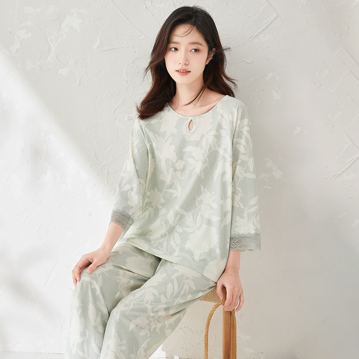 顶呱呱女士宽松家居服套装
