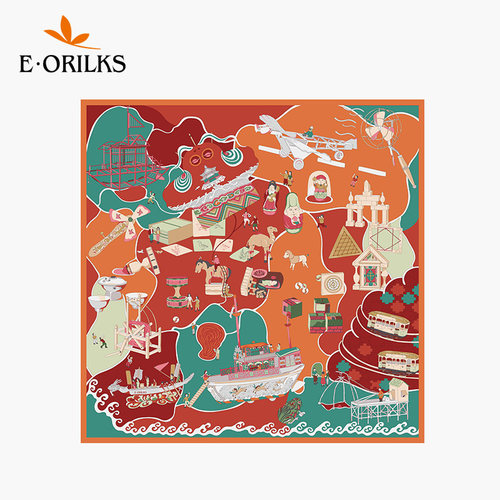 eorilks意敖瑞中国风女围巾丝巾