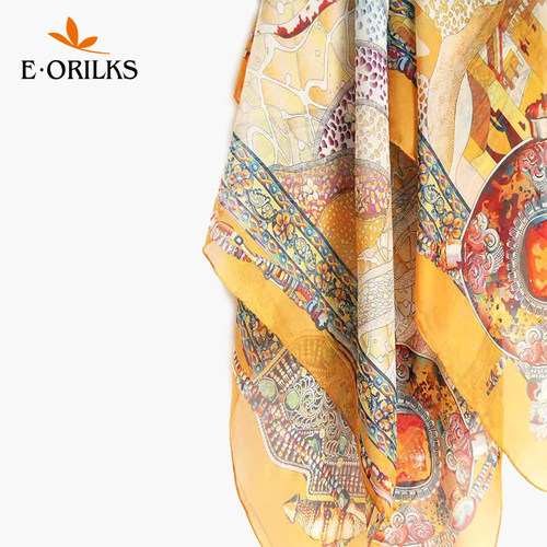 eorilks原创薄款丝绸之路大方巾
