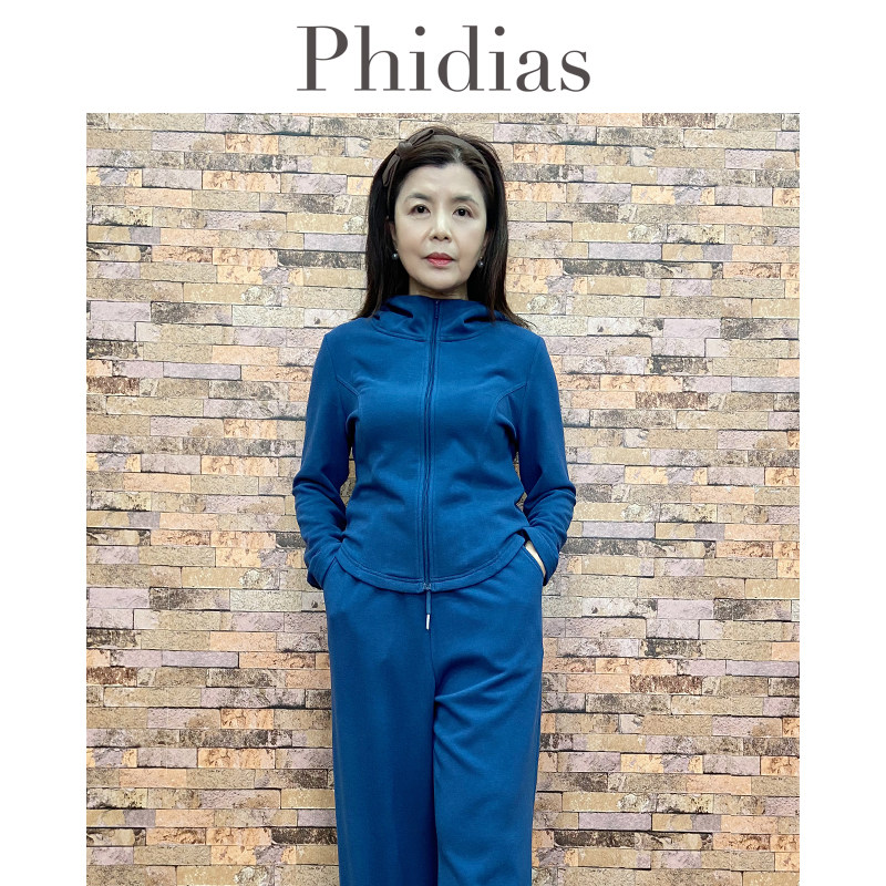 Phidias修身外套女款初春季衣服连帽衫收腰紧身短款上衣2025新款