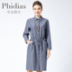 衬衫 Phidias设计高级感裙子纯棉大码 气质别致复古长袖 连衣裙