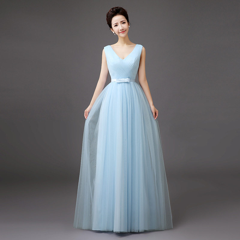 包郵伴娘服2019新款天藍色伴娘團禮服姐妹裙長款裝婚紗修身新娘晚在類目 女裝/女士精品, 婚紗/旗袍/禮服, 婚紗中 - 來自Buy2taobao.com提供專業的淘寶代購服務