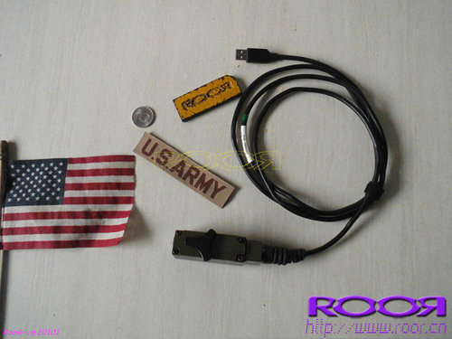 美军哈里斯Harris RF-7800V PRC148 152USB对讲机数据线 连接线