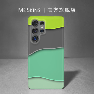 撞色三星S25/24U肤感壳小众设计