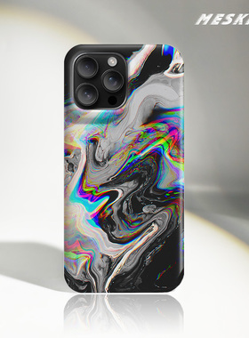 Meskins适用于苹果iPhone16plus手机壳15Pro保护套13ProMax简约14新款防摔来图定制磨砂男女新款手机壳磁吸壳