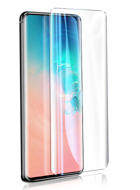 适用三星S24+ S23ultra紫光S21ultra曲面UV钢化膜note20磨砂雾面S9玻璃膜S10+满屏S20贴膜S22ultra高清手机膜