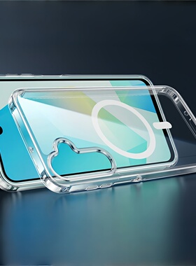 批发适用三星A07 A16 A36 A26 A17磁吸手机壳magsafe透明A15 A25防摔A54 A55保护套A56 5G亚克力手机防护硬壳