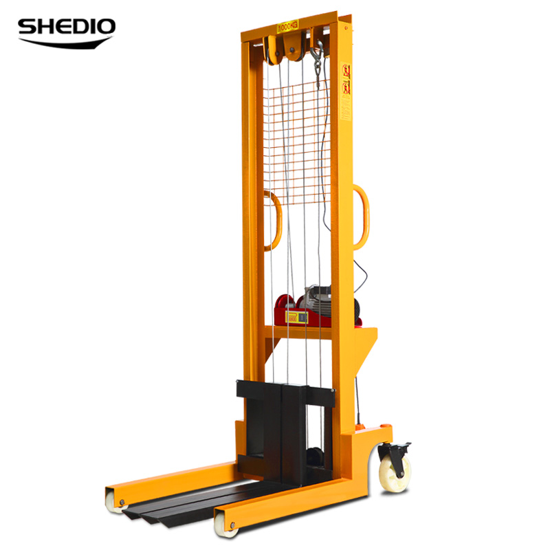 2吨1半电动堆高机卸电动叉车