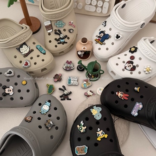 「顽童」童趣卡通可爱金属洞洞鞋鞋花儿童适配卡洛驰crocs配饰diy