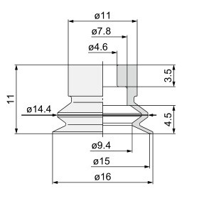 BESGINI吸盘G-P2-B15MBN/G-P2-B15MBS/G-P2-B15MBSE/G-P2-B15MBFS