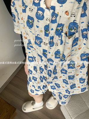 盖式茵熊【泉此方】原创日系夏季短袖卡通睡衣舒适可外穿家居服