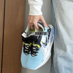 LPP定制球鞋  Nike Precision 6 蓝鲸 潮流美式校园 低帮战篮球鞋