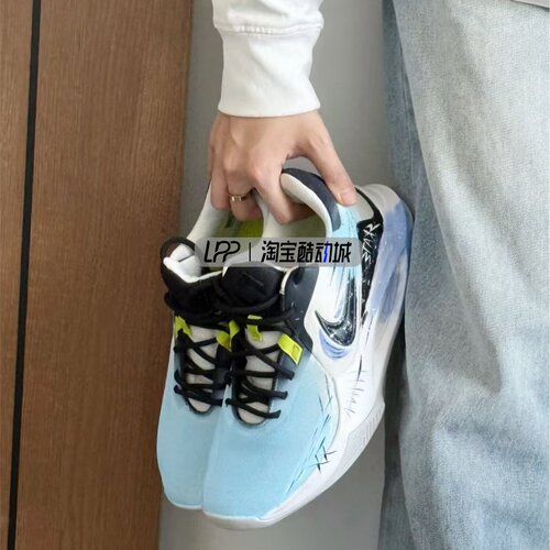 LPP定制球鞋  Nike Precision 6 蓝鲸 潮流美式校园 低帮战篮球鞋