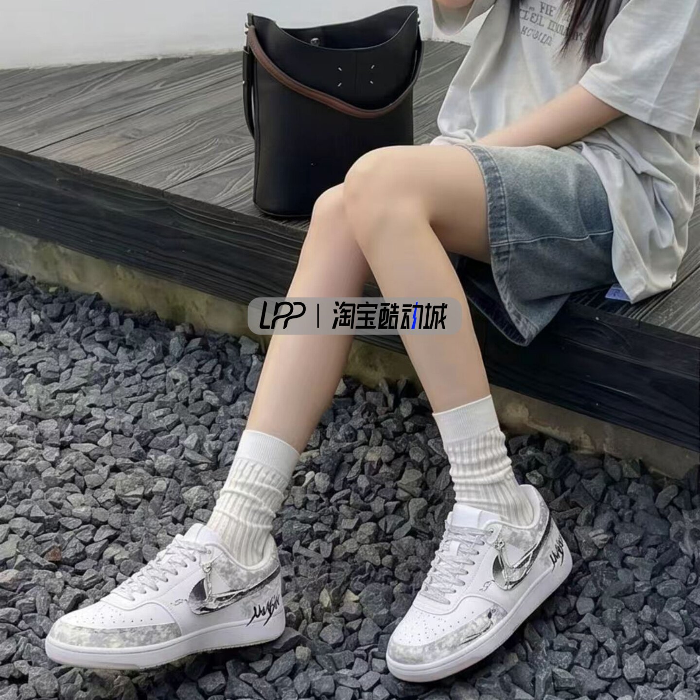 LPP定制球鞋 Nike Court Vision 星月传说 渐变晕染舒适 低帮板鞋